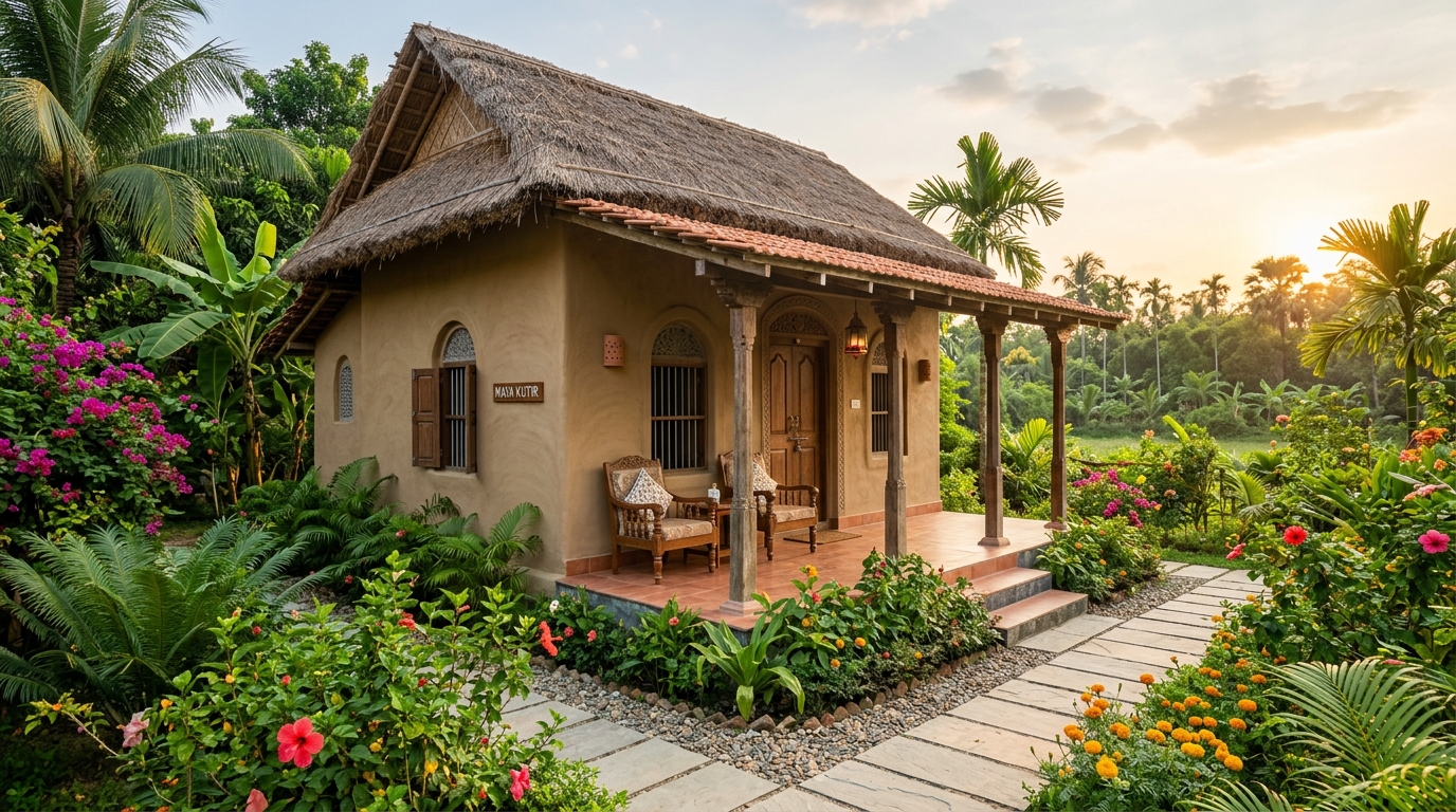 ঐতিহ্যবাহী মাটির ইকো কটেজ (Eco Cottage)